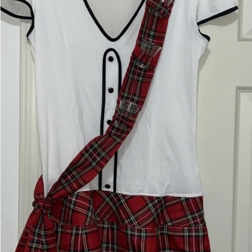 Spirit Halloween Sexy Scottie Skirt Dress Women’s Costume Risqué M MEDIUM 10-12
